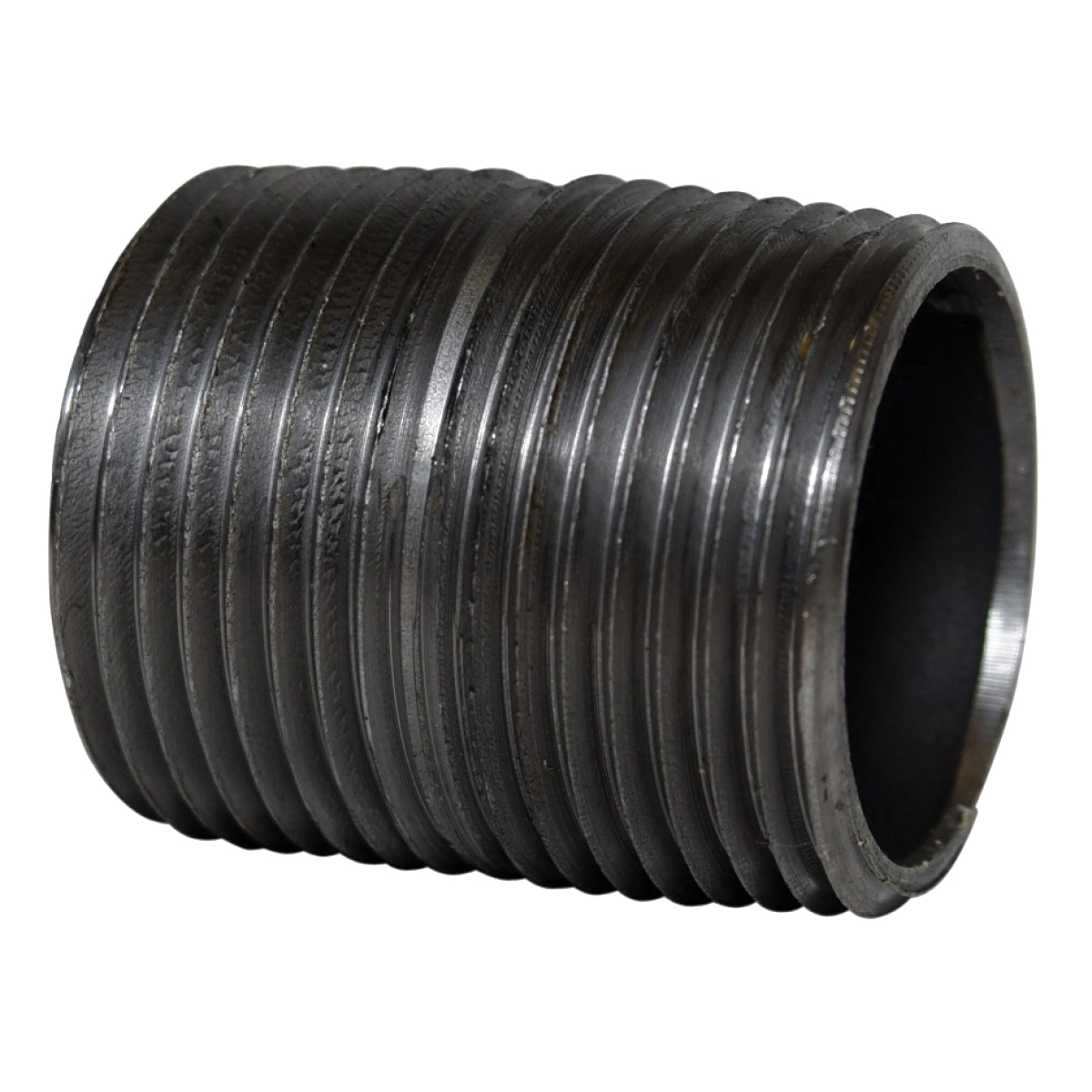 Black Steel SCH 40 Welded Pipe Nipple, 1 in x 2 in, MNPT