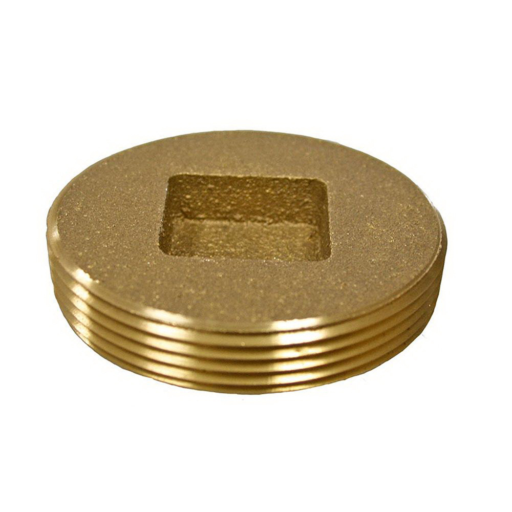 Brass Cleanout Heavy Pattern Countersunk Plug