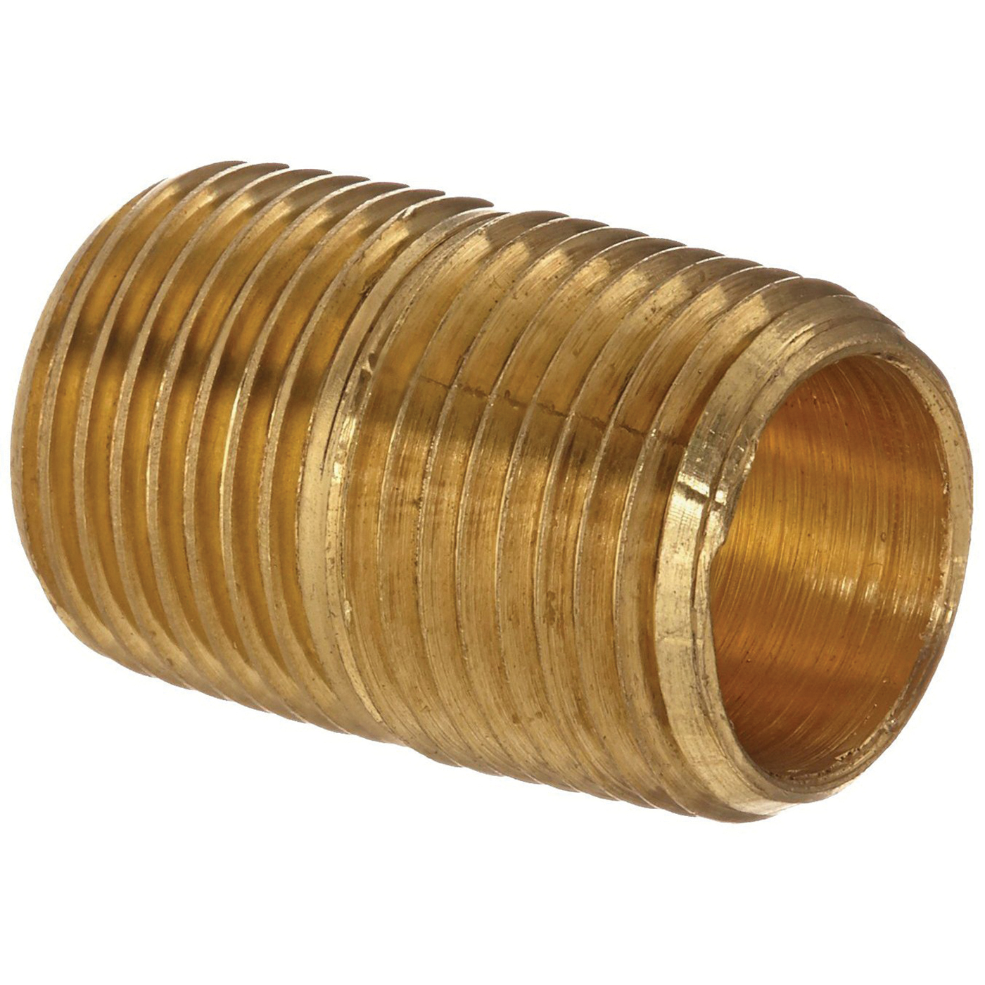 Brass SCH 40 Pipe Nipple, 1/4 in, MNPT