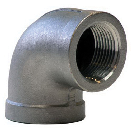 304 Stainless Steel Class 150 Cast 90 deg Equal Banded Elbow, FNPT, Import