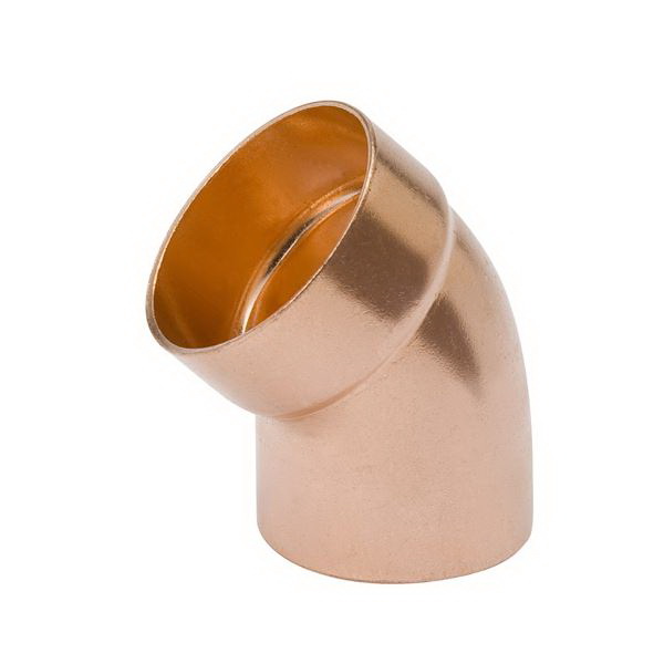Copper Wrot 45 deg DWV Street Elbow, Fitting (Male Solder) x Copper (Female Solder), Domestic