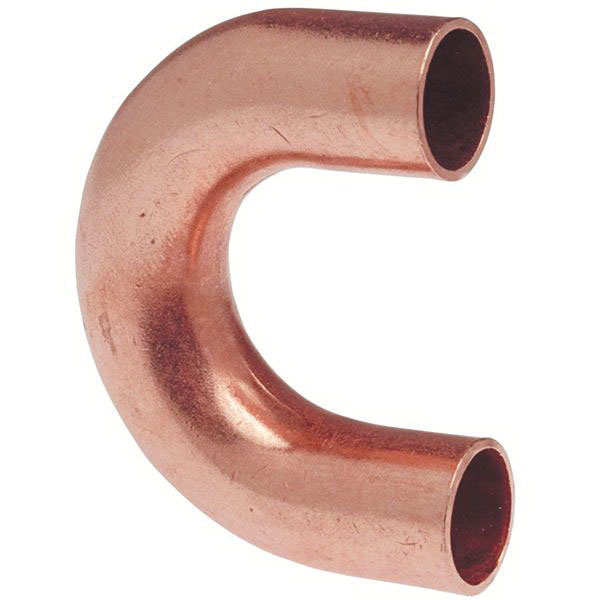 Copper Wrot Return Bend, 1/2 in x 2 in, Copper