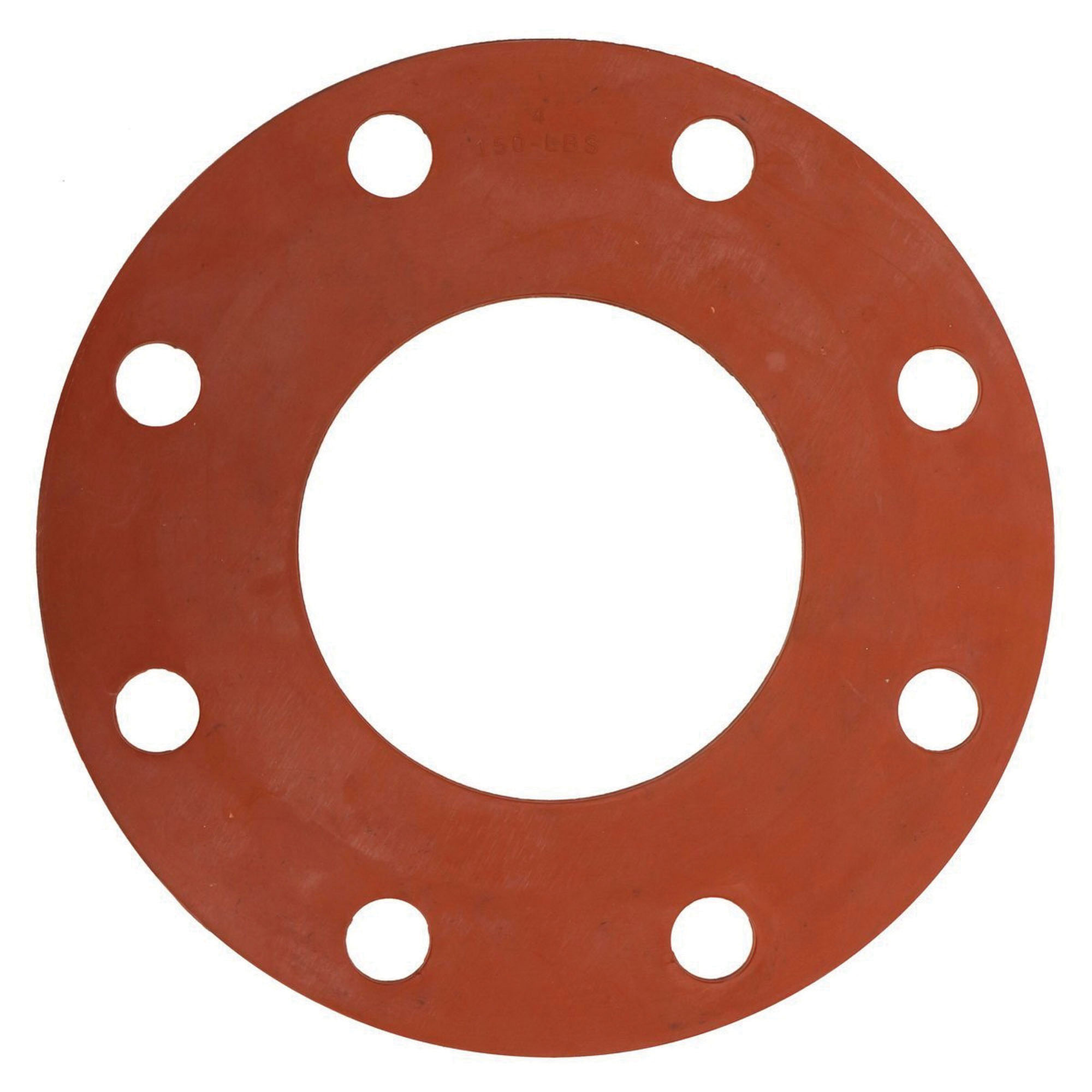 Red Rubber Class 150 Full Face Gasket
