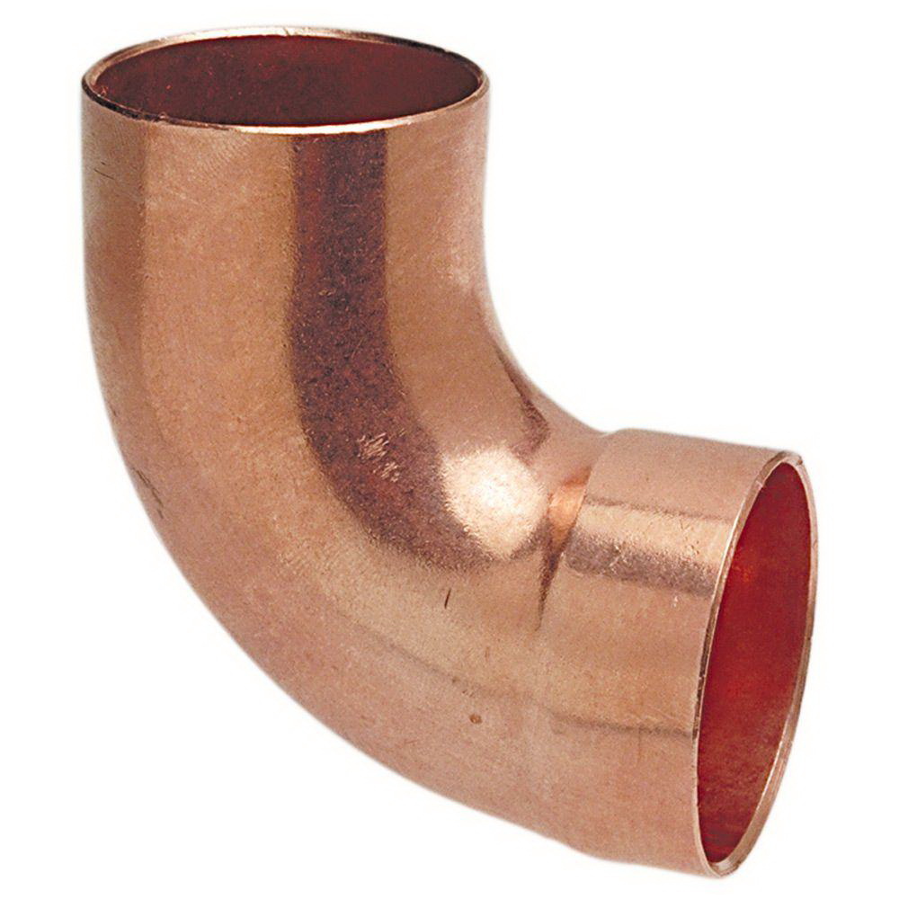 Copper Wrot 90 deg Intermediate Radius Elbow, 5/8 in, Copper, Domestic