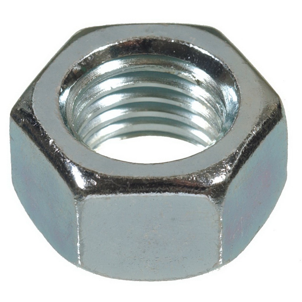 Grade 2 Zinc Plated Steel Hex Nut, 1/2-13 UNC