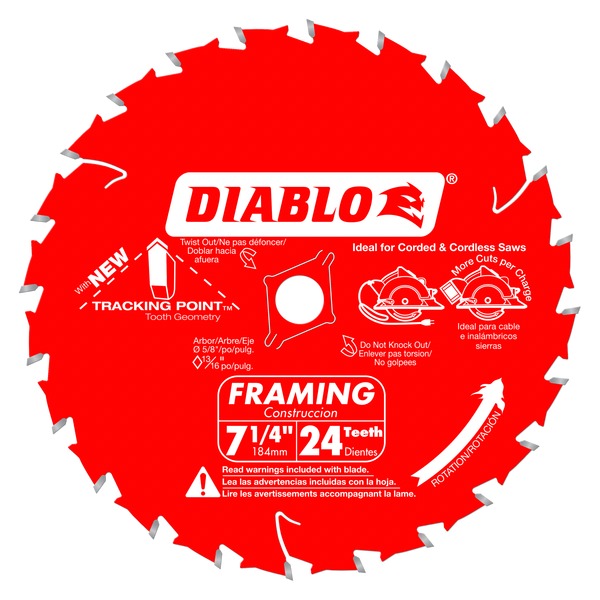 DIABLO #D0724A 7-1/4 X 24 COATED BULK