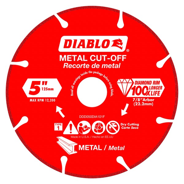 DIABLO #DDD050DIA101F 5 DIAMOND DISC MTL CUTTING