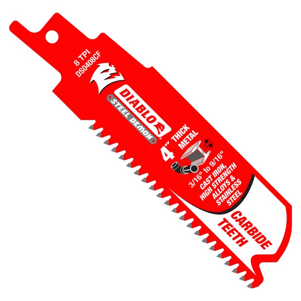 DIABLO #DS0408CF CARBIDE 4 8TPI METAL SENSOR