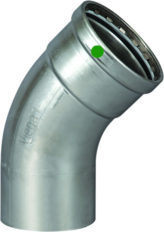 VIEGA #80570 - 3 - 316 SS PPR 45 DEG STREET ELL (PXFTG) (EPDM)