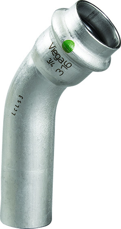 VIEGA #80555 - 1-1/2 - 316 SS PPR 45 DEG STREET ELL (PXFTG) (EPDM)