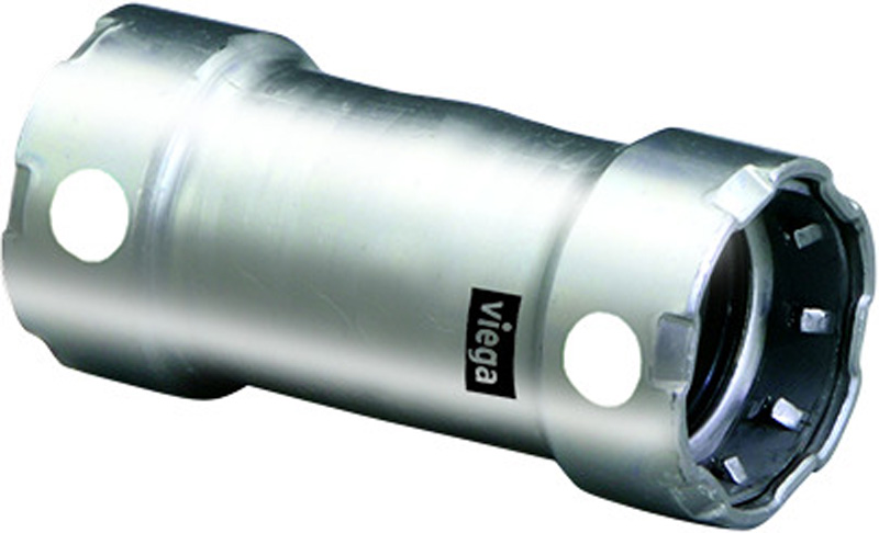 VIEGA #95310 - 1/2 - 304 SS MGPR CPLG W/O STOP (P) (FKM)