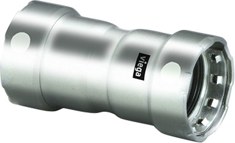 VIEGA #95305 - 2 - 304 SS MGPR CPLG W/ STOP (P) (FKM)