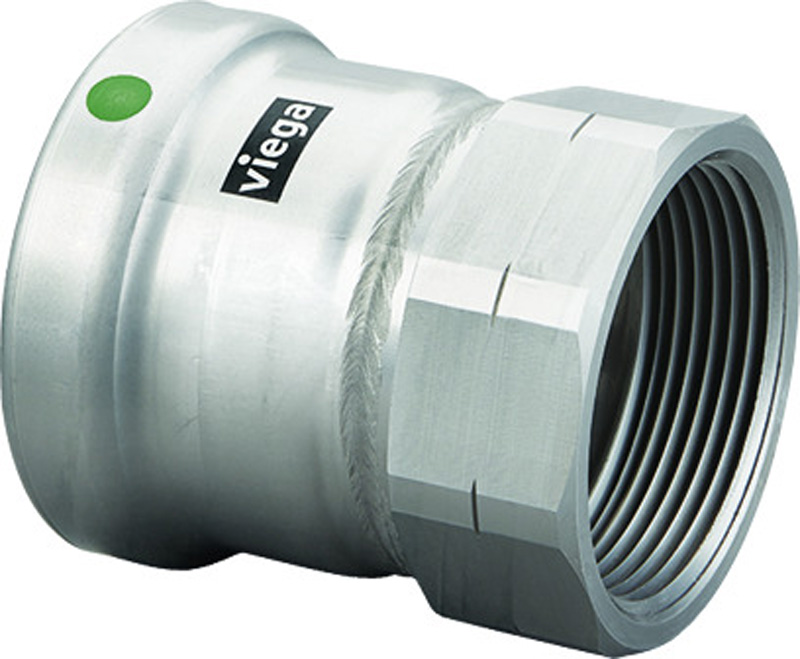 VIEGA #90750 - 4 - 316 SS MGPR FEM ADPT (PXFPT) (EPDM)