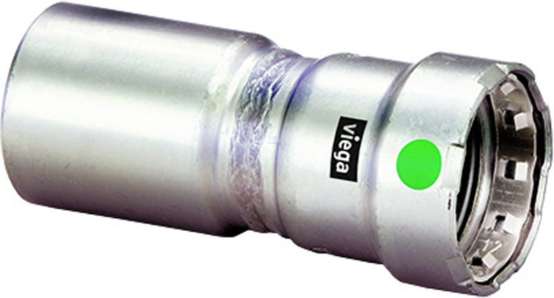 Viega 5115.1 Series 90365 Street Reducer, 1 in IPS x 3/4 in Press, Stainless Steel