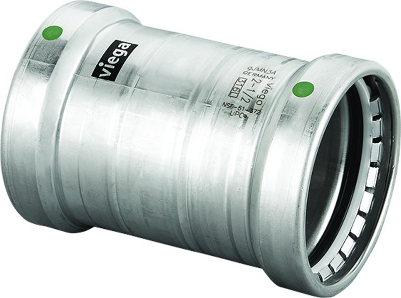 VIEGA #90665 - 3 - 316 SS MGPR CPLG W/O STOP (P) (EPDM)