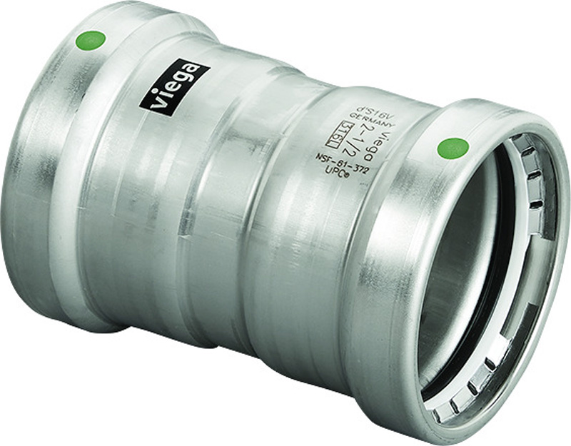 VIEGA #90650 - 3 - 316 SS MGPR CPLG W/ STOP (P) (EPDM)