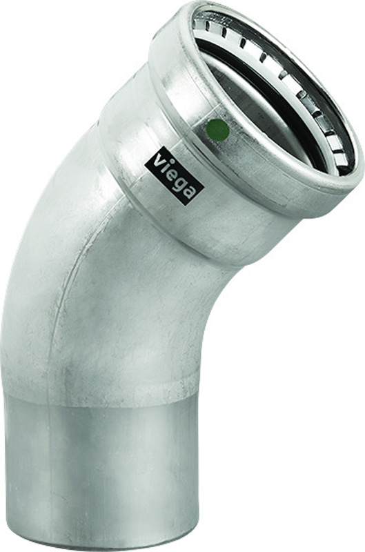 VIEGA #90550 - 3 - 316 SS MGPR MGPR 45 DEG STREET ELL (PXFTG) (EPDM)