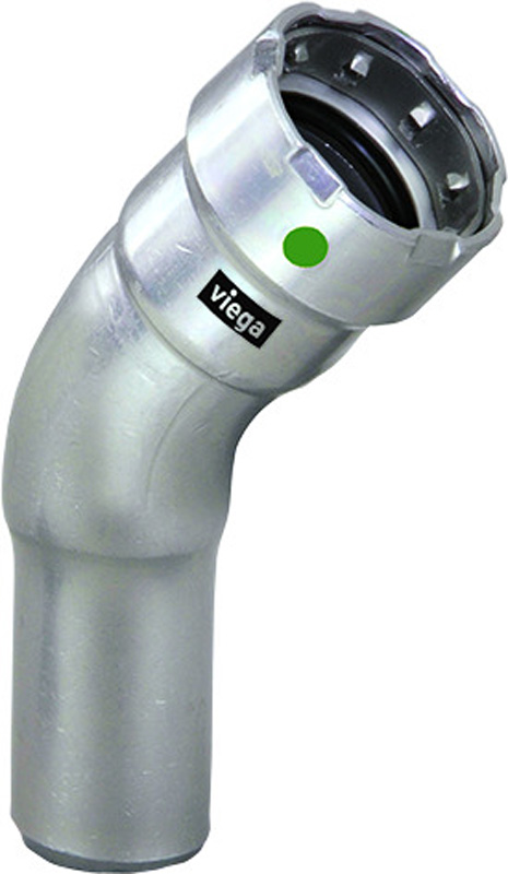 VIEGA #90100 - 2 - 316 SS MGPR 45 DEG STREET ELL (PXFTG) (EPDM)