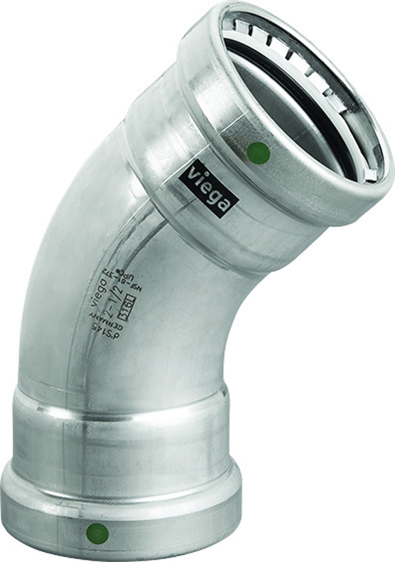 VIEGA #90540 - 4 - 316 SS MGPR MGPR 45 DEG ELL (P) (EPDM)