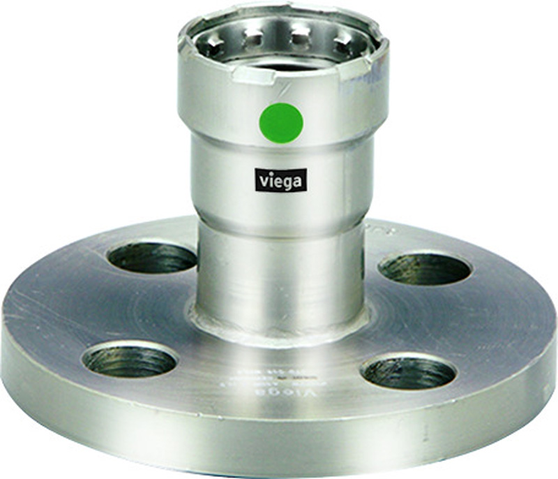 Viega 5159 Series 90450 Flange, 1 in Press, Stainless Steel