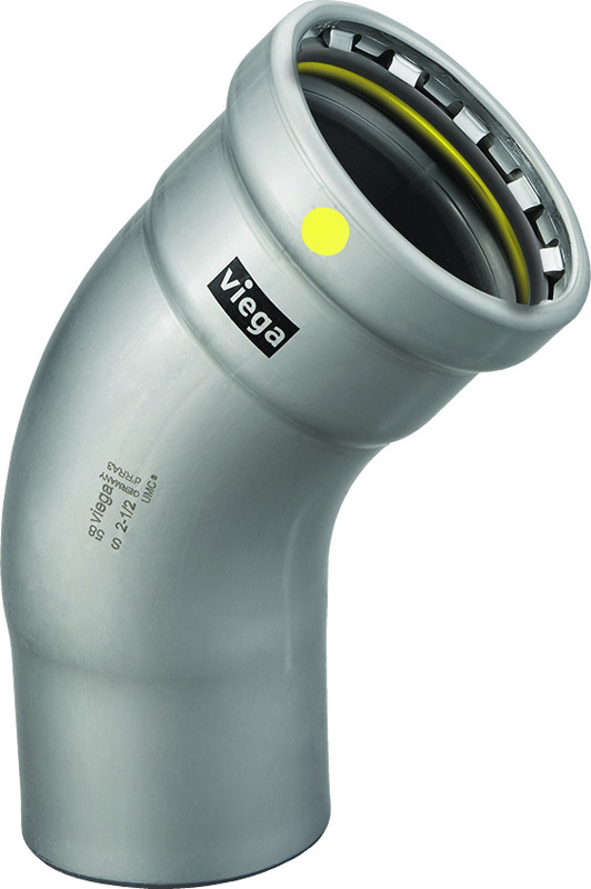 VIEGA #28650 - 3 - CS MGPR(G) 45 DEG STREET ELL (PxFTG) (HNBR)