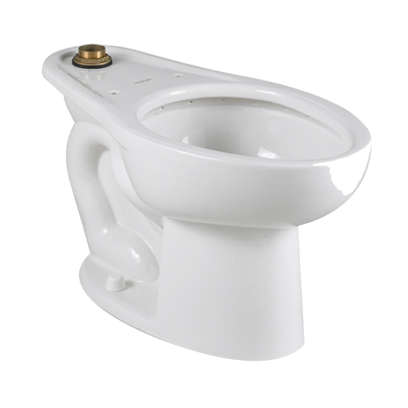 American Standard Madera™ FloWise® 3043.001.020 White Vitreous China Elongated Top Spud Toilet Bowl, 10 in Rough-In, 1.1 - 1.6 gpf