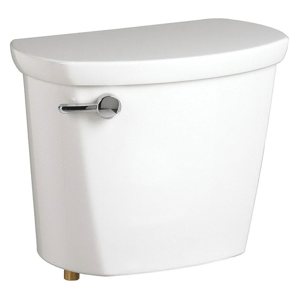 American Standard Cadet® PRO™ Right Height® 4188A.004.020 White Vitreous China Left Hand Lever Toilet Tank, 1.6 gal, 12 in Rough-In