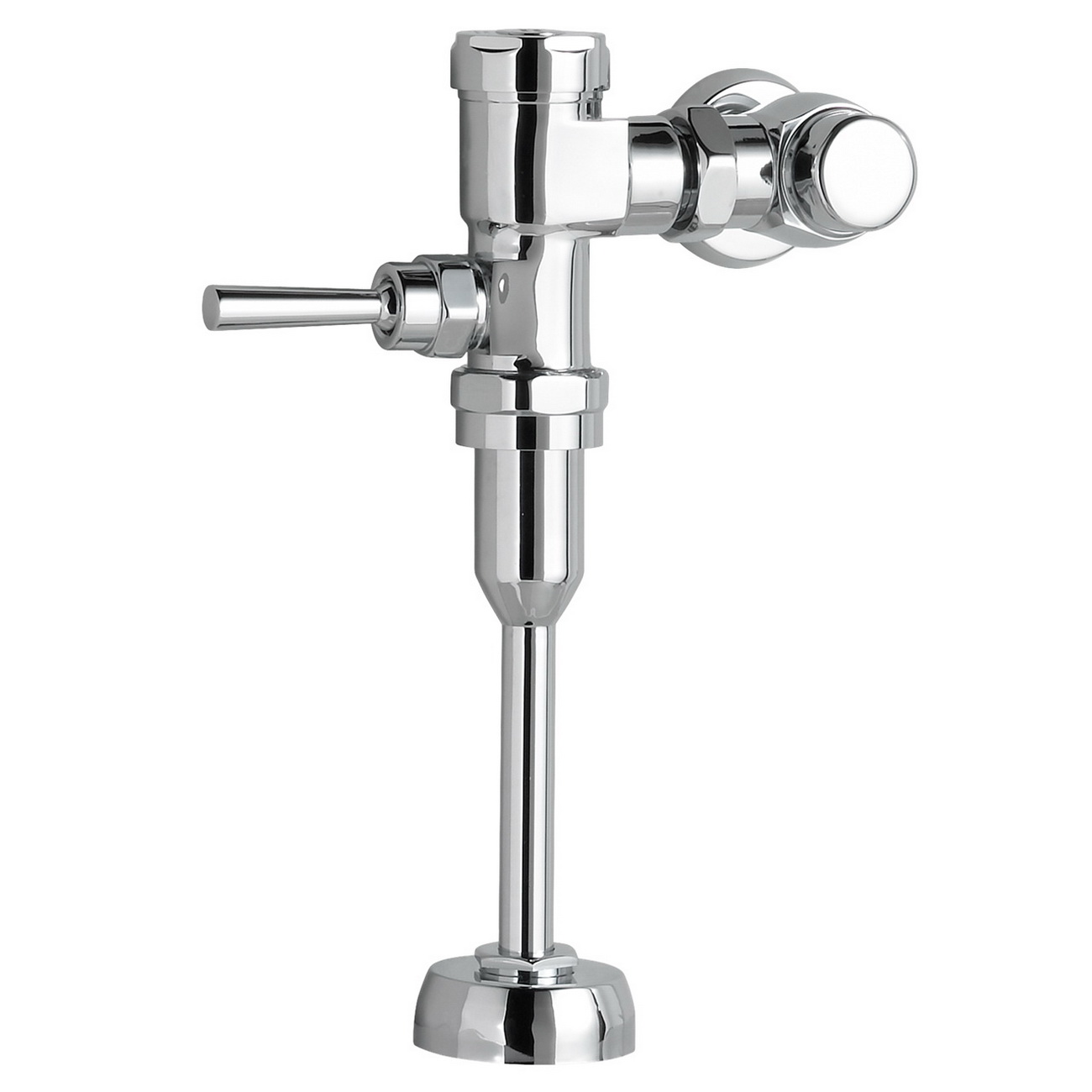 American Standard FloWise® 6047.121.002 Polished Chrome Brass Manual Flush Valve, 1 in IPS, 1.28 gpf