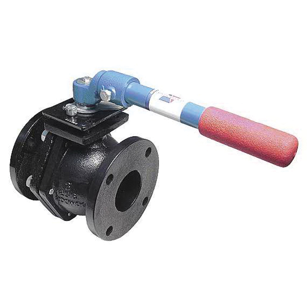American Valve® 4000 Lead Free Cast Iron Class 125 Full Port Ball Valve, Flanged, 200 psi, 353 deg F