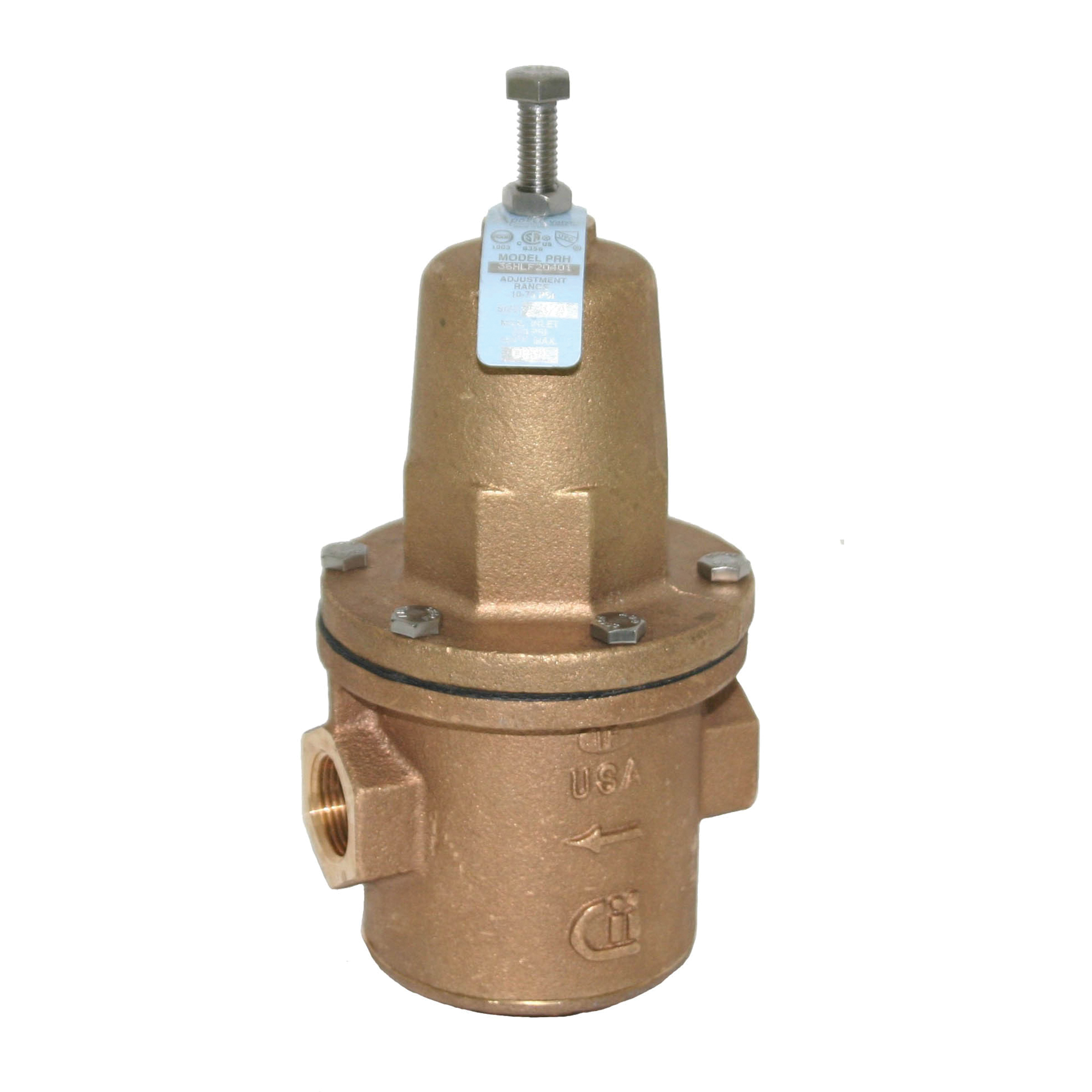 Apollo® Bronze Super Capacity Water Pressure Reducing Valve, FNPT, 400 psig, 33 - 180 deg F