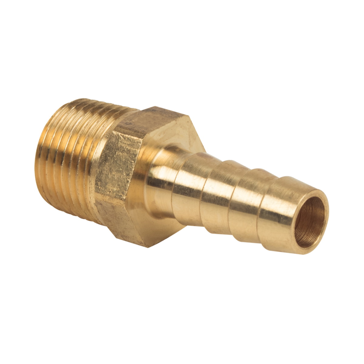 BrassCraft® 125-6-6 Rough Brass Hose Adapter, 3/8 in, Barb x MIP