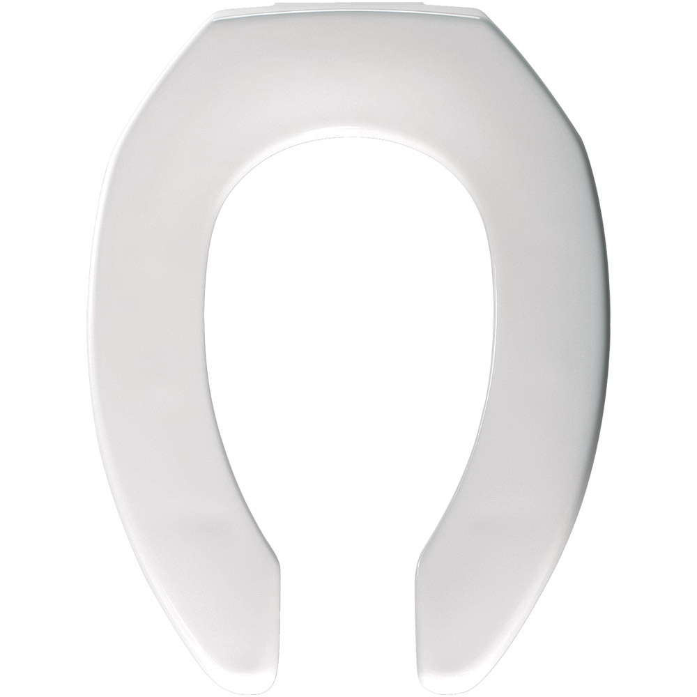 Church® 295SSCT-000 Plastic Commercial Heavy Duty Toilet Seat, Elongated, White