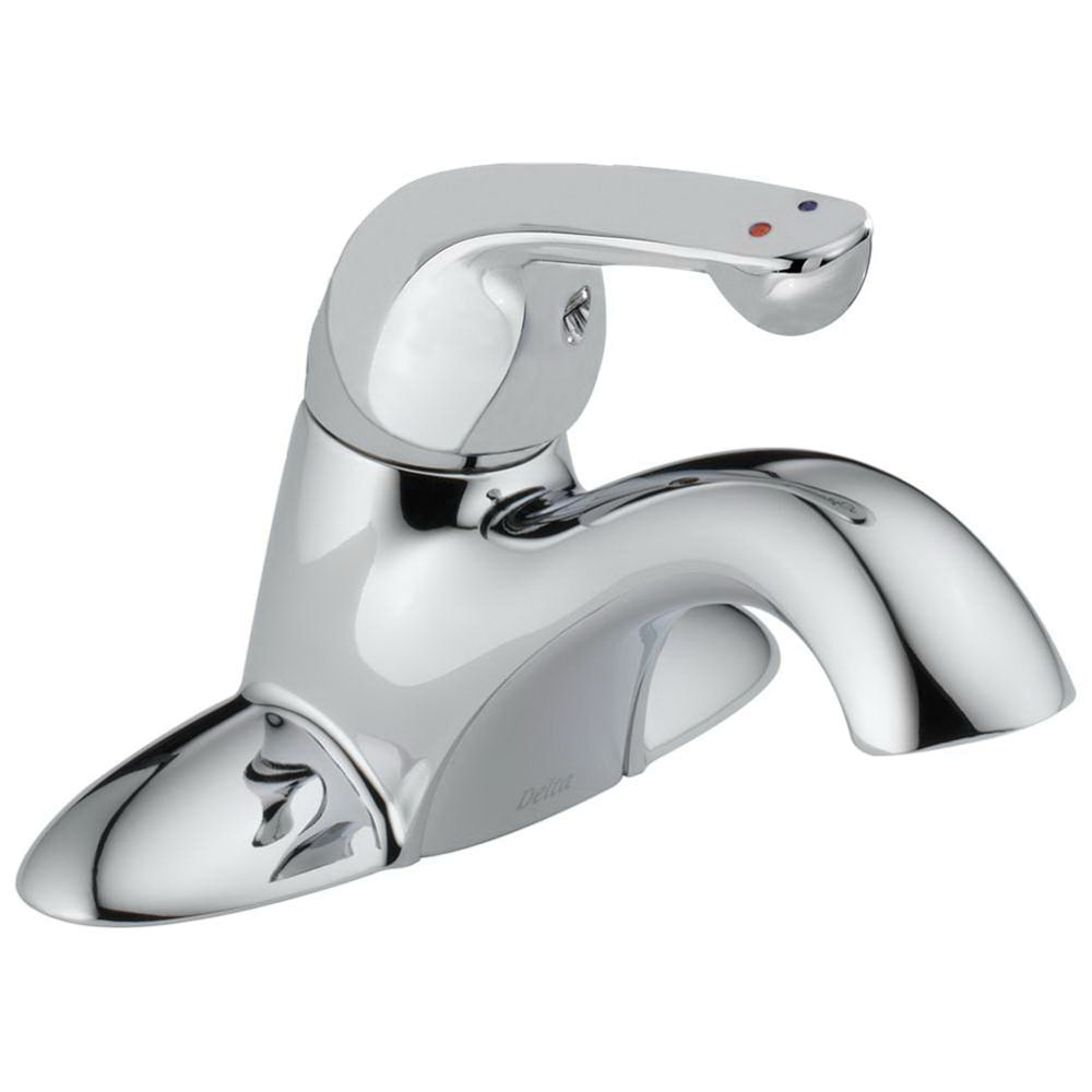 DELTA® 501LF-HGMHDF Chrome Brass Manual Lavatory Faucet, 1/2 in, IPS