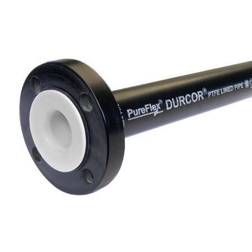 Durcor® PTFE Lined Pipe, 10 ft, Rotating Flanged