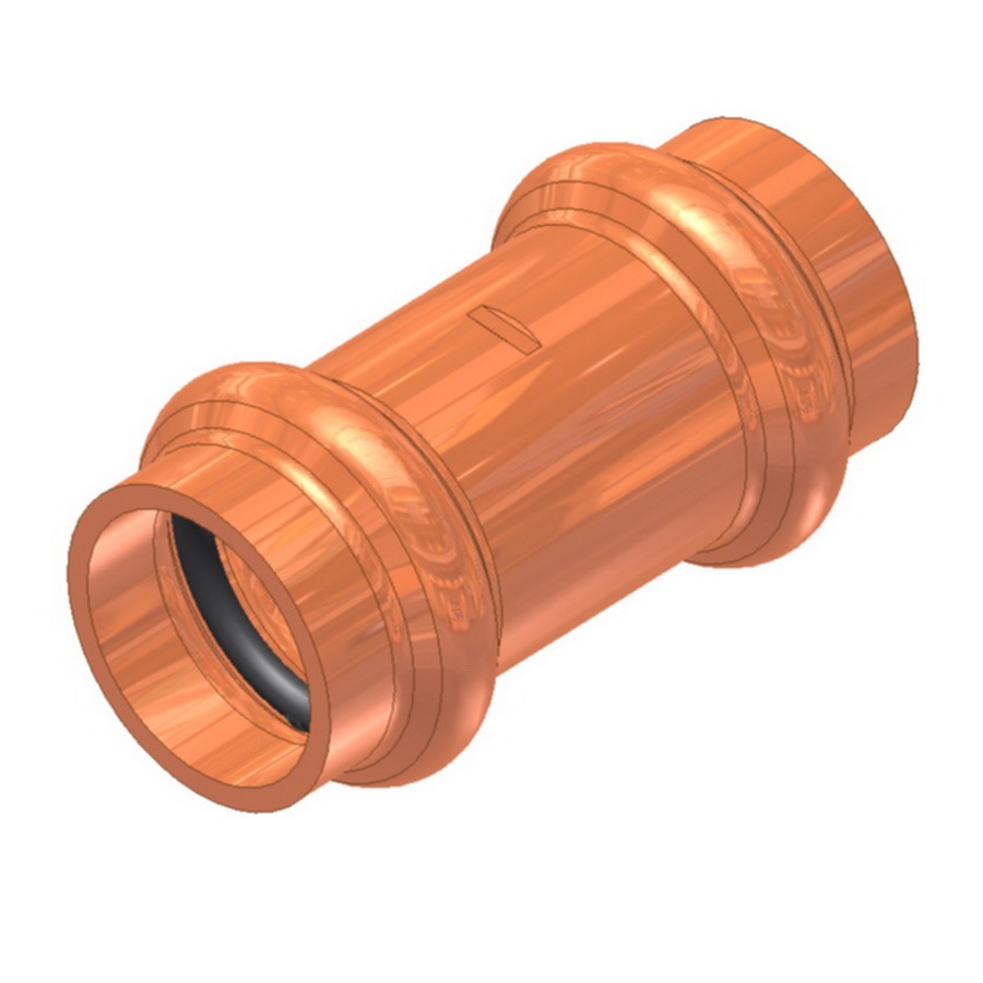 EPC Apollopress® Copper Press Small Diameter Coupling with Stop, Copper, Domestic