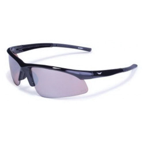 Global Vision® AMBASSADOR DRM Polycarbonate Safety Glasses, Gloss Black Frame, Unisex