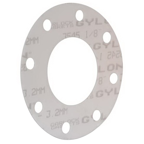 GYLON® 3545 White Microcellular PTFE Class 150 Full Face Gasket, 4 in
