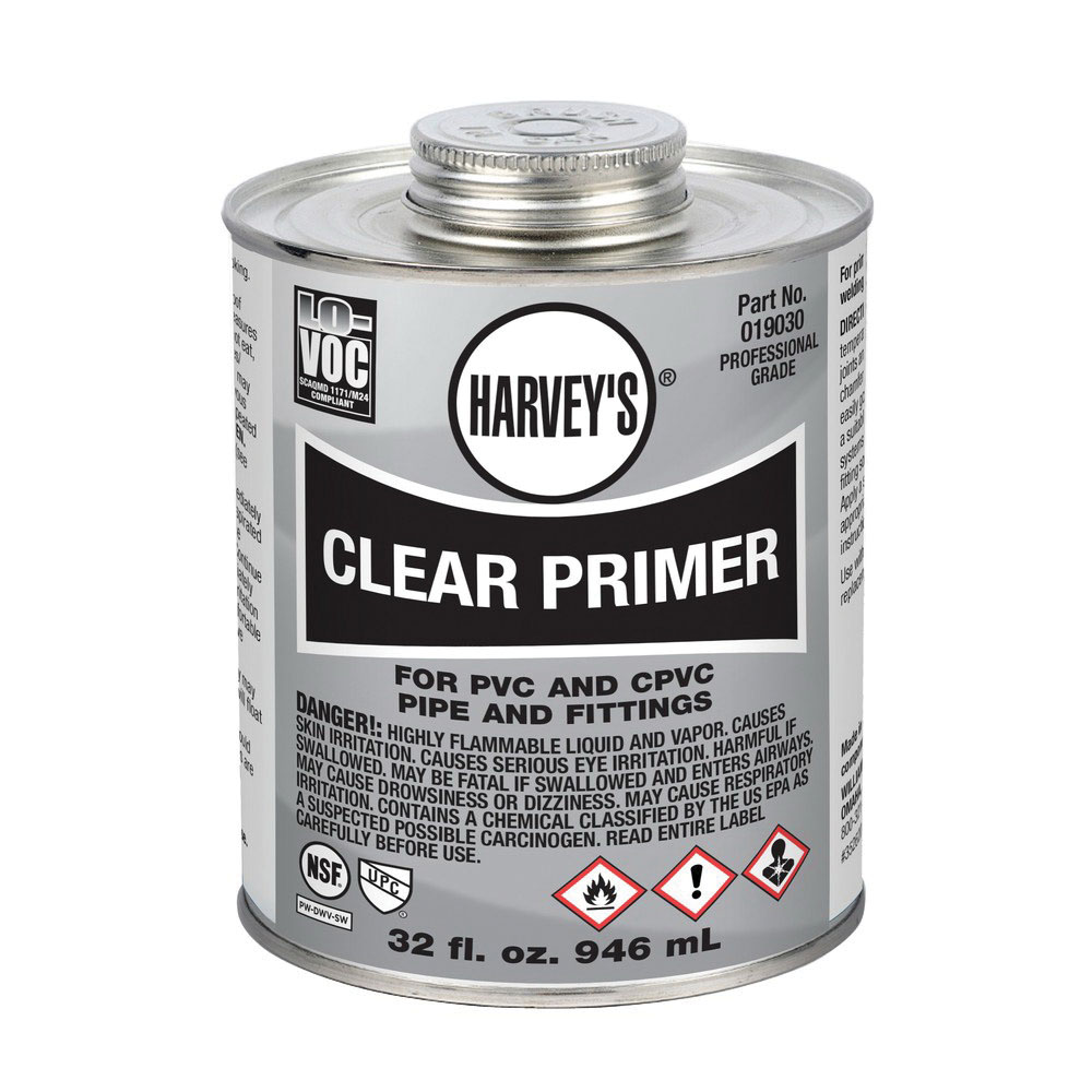 Harvey® 019030-12 Professional Grade Primer, 1 qt Can, Clear