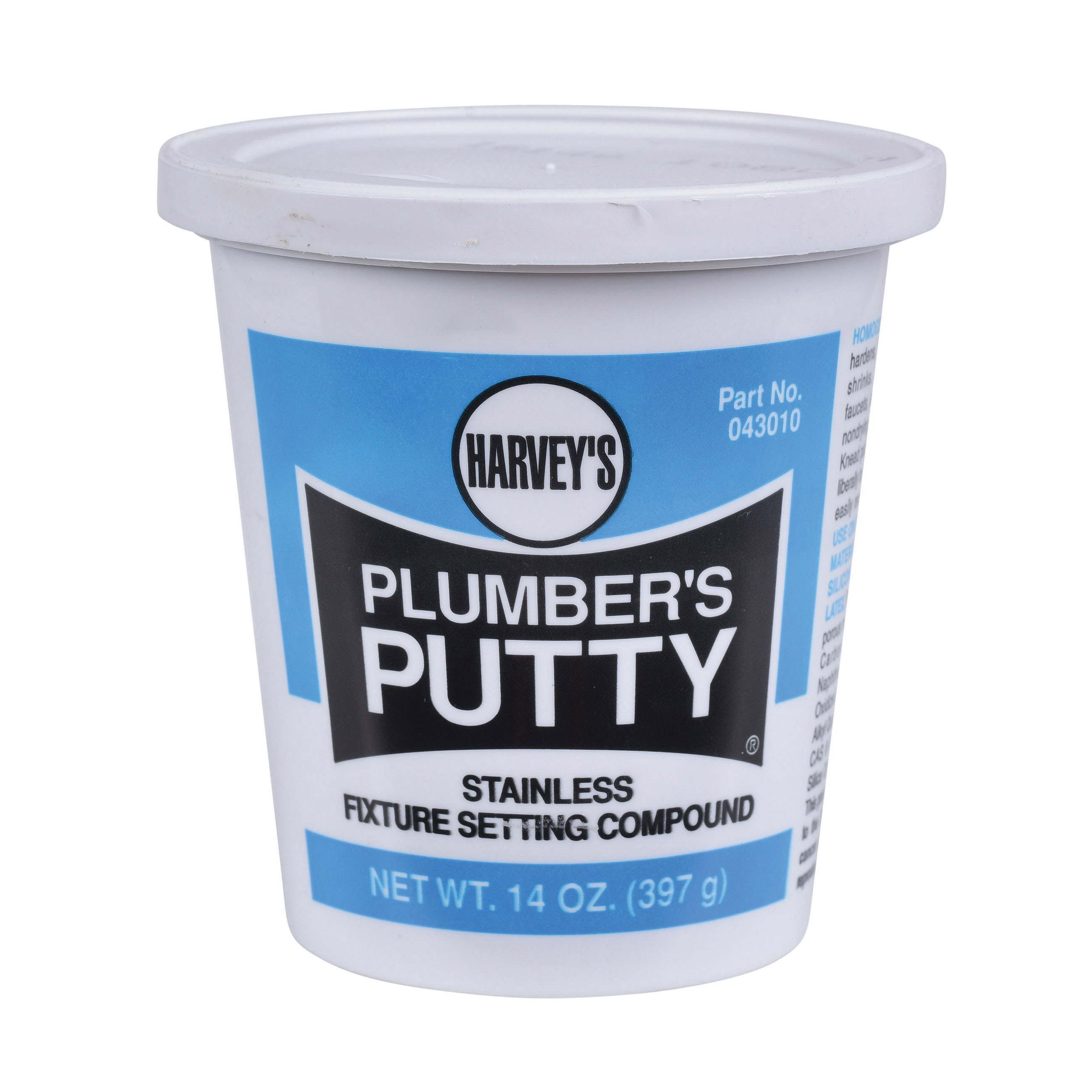Harvey® 043010 Professional Grade Plumbers Putty, 14 oz, Off white