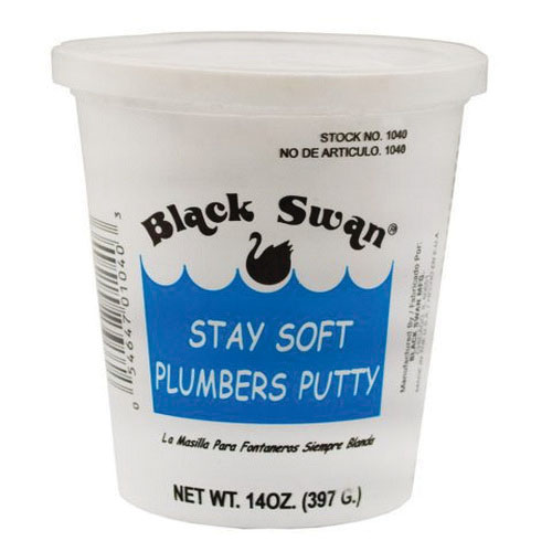 Jones Stephens™ Black Swan® P40014 Plumbers Putty, 14 oz Can, Beige