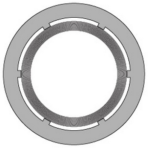 Lamons SpiraSeal® WR-150 Yellow Carbon Steel/Graphite Class 150 Spiral Wound Gasket
