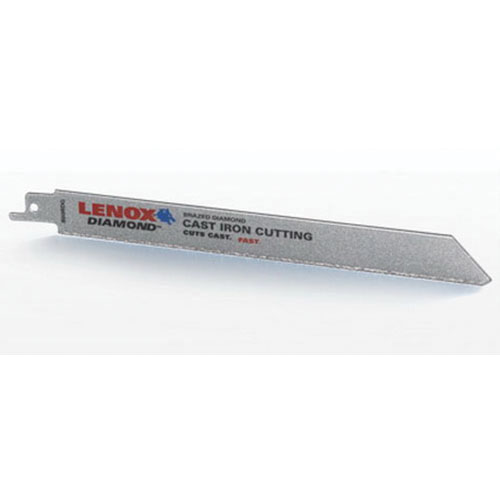 Lenox® Diamond™ 10833800RDG Chrome Alloy Steel Reciprocating Saw Blade, 8 in L x 3/4 in W x 0.04 in T