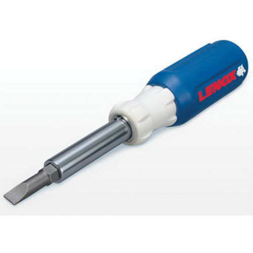 Lenox® 23931 Blue Steel Blade 6-in-1 Screwdriver, SAE, 6-1/4 in L