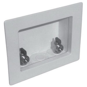 LSP Specialties, OB-201, LSP -T Assembled Outlet Box with Mip Valves, White, M78806