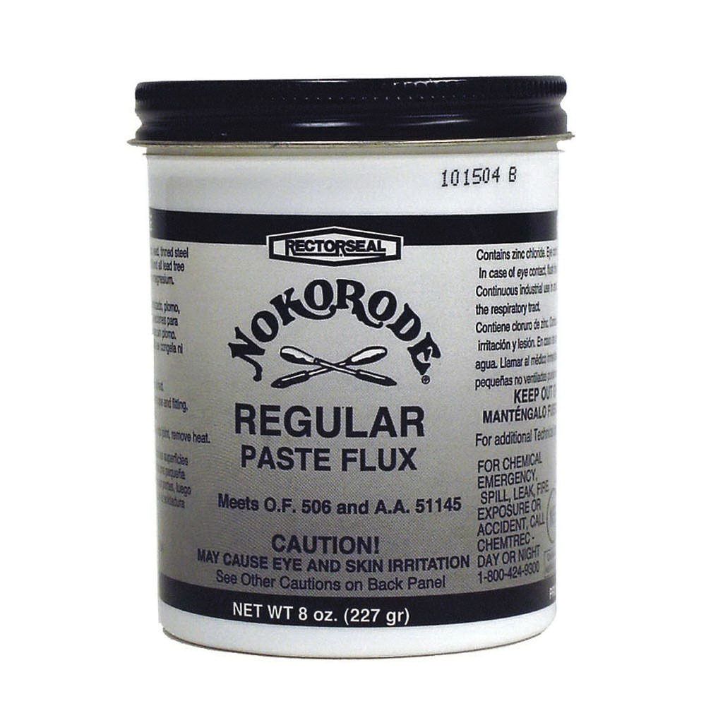 NOKORODE® 14020 Regular  Soldering Paste Flux, Tan/Gold to Black, 8 oz Jar, 40 - 120 deg F