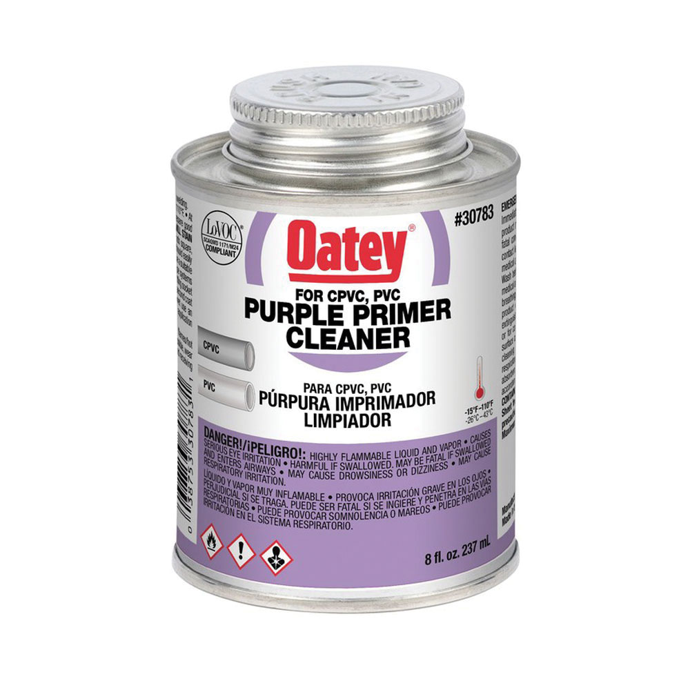 Oatey® 30783 Dual Purpose Primer/Cleaner, 8 oz Can, Purple