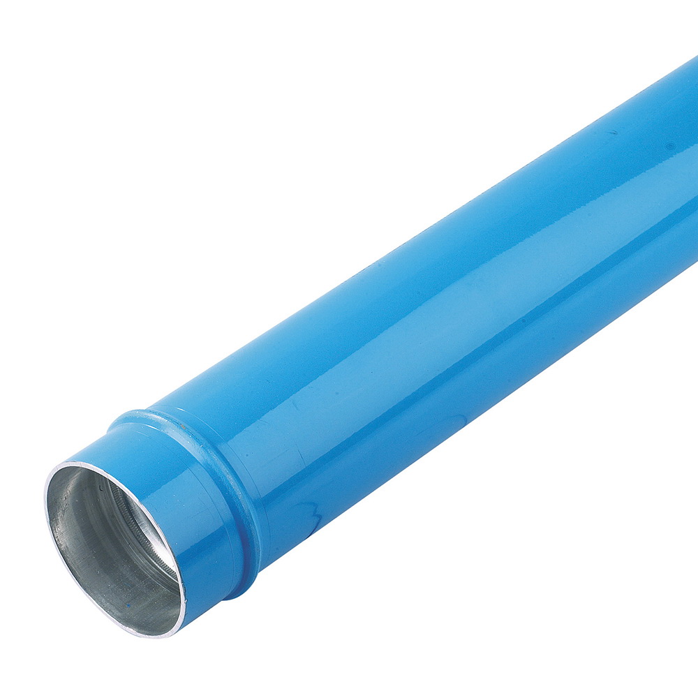 Parker® Transair® TA16 L1 04 Powder Coated/Blue Aluminum Rigid Pipe, 3 in x 20 ft