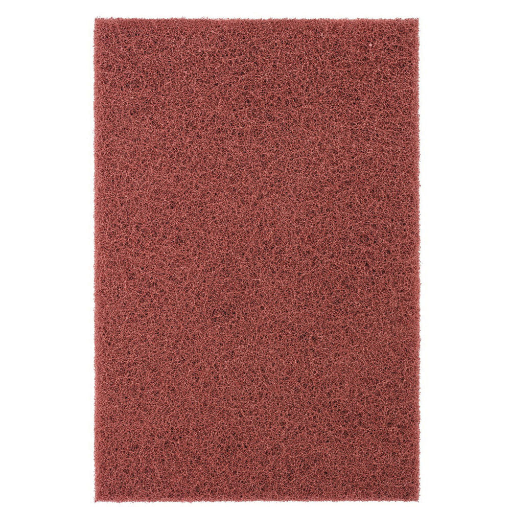 PFERD POLIVLIES® 44600 Aluminum Oxide Abrasive General Purpose Hand Pad, Maroon, 9 in L x 6 in W