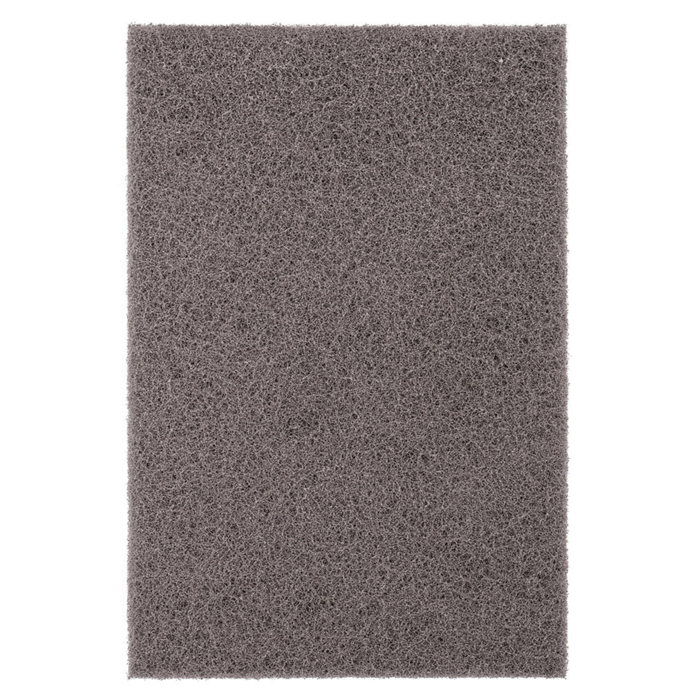 PFERD POLIVLIES® 44609 Silicon Carbide Abrasive Ultra Fine Hand Pad, Gray, 9 in L x 6 in W