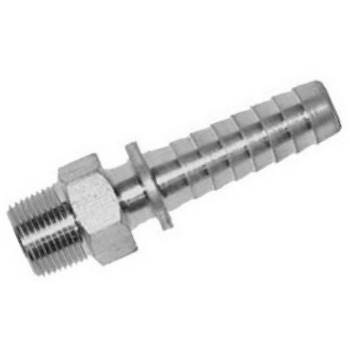 Seal Fast HN050050 Zinc Plated Steel Hose Nipple, 1/2 in, MNPT x Barb